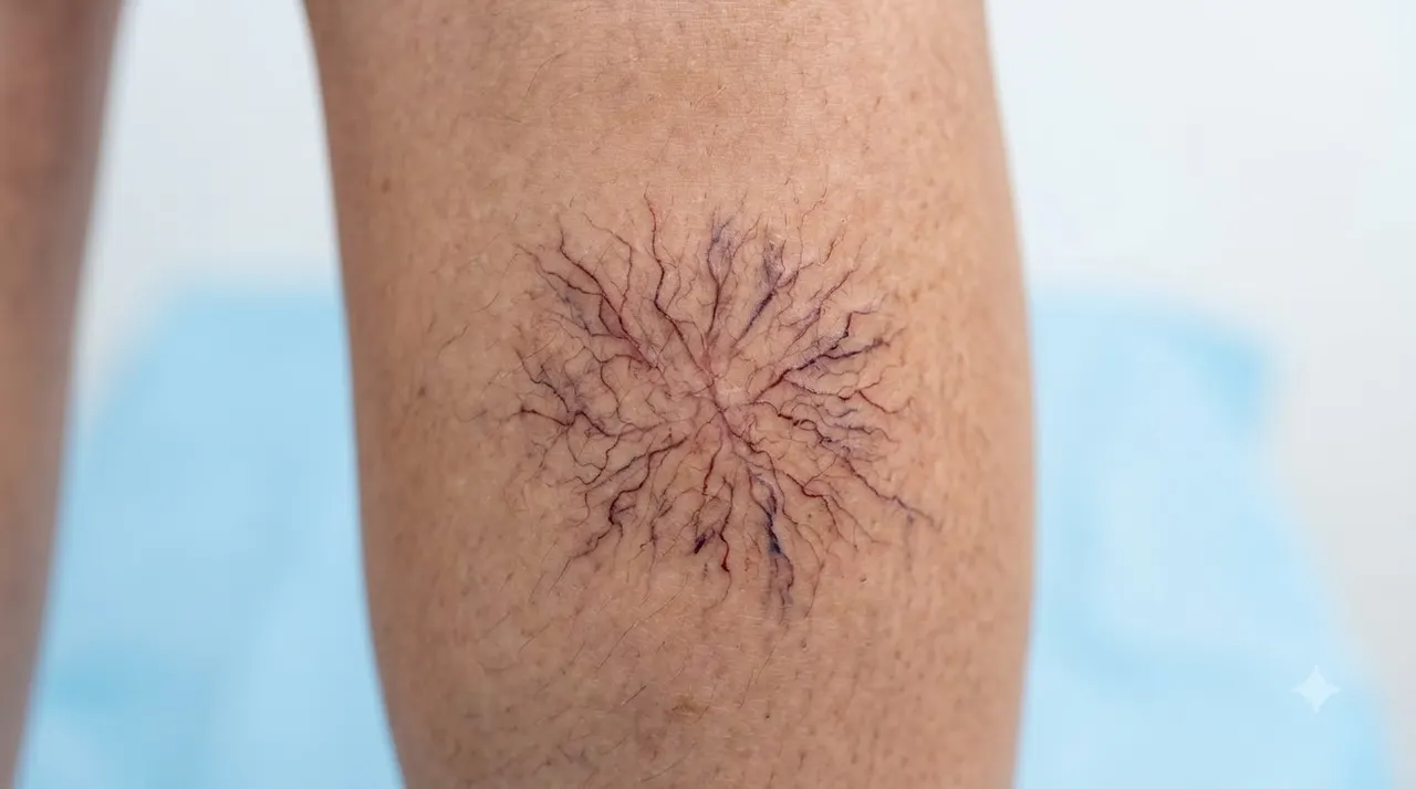 Visible Web-Like Veins
