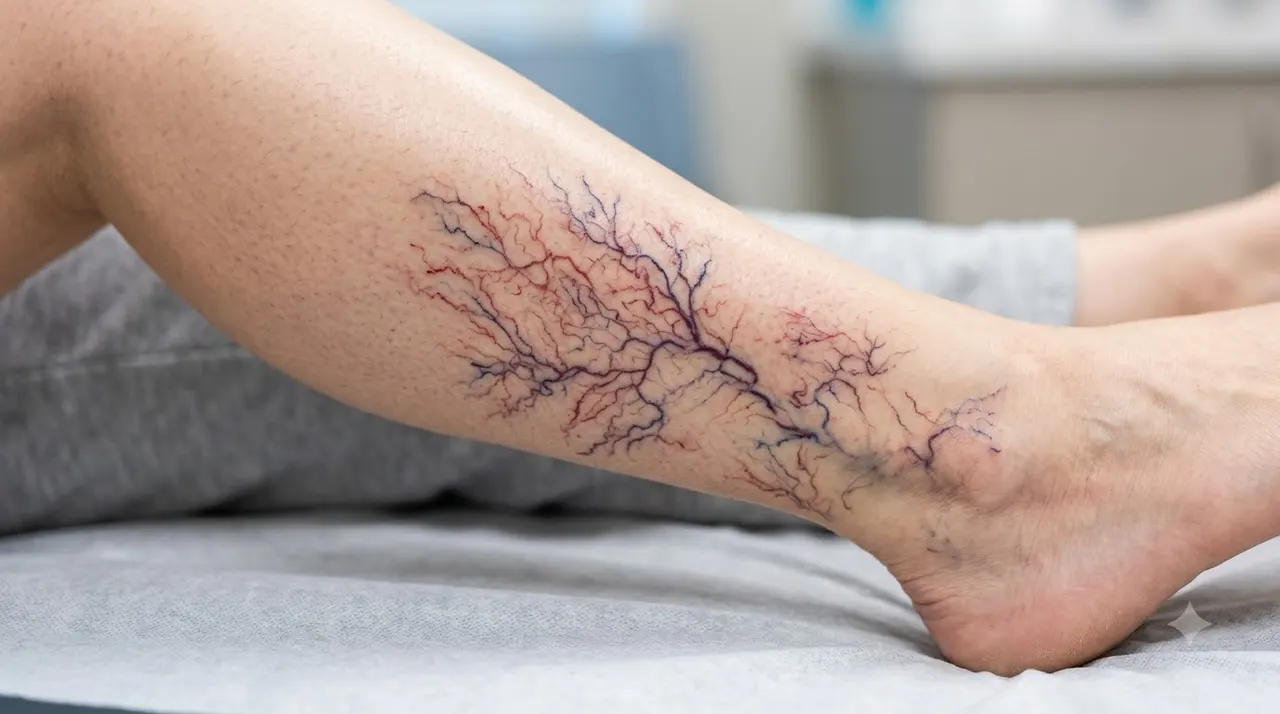 Visible Spider Veins